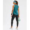 imageG Gradual Workout Tank Top for Women Sleeveless Athletic Yoga Tops High Neck Quick Dry Running Tennis Sports Shirts for WomenTeal