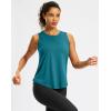 imageG Gradual Workout Tank Top for Women Sleeveless Athletic Yoga Tops High Neck Quick Dry Running Tennis Sports Shirts for WomenTeal