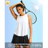 imageG Gradual Workout Tank Top for Women Sleeveless Athletic Yoga Tops High Neck Quick Dry Running Tennis Sports Shirts for WomenWhite