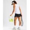 imageG Gradual Workout Tank Top for Women Sleeveless Athletic Yoga Tops High Neck Quick Dry Running Tennis Sports Shirts for WomenWhite