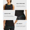 imageG Gradual Workout Tank Top for Women Sleeveless Athletic Yoga Tops High Neck Quick Dry Running Tennis Sports Shirts for WomenWhite Stripe
