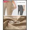 imageG Gradual Yoga Capri Pants for Women with Pockets High Waist Capris Leggings Tummy Control Straight Workout Summer Crop PantsKhaki