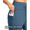 imageG Gradual Yoga Capri Pants for Women with Pockets High Waist Capris Leggings Tummy Control Straight Workout Summer Crop PantsStone Blue