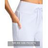 imageG Gradual Yoga Capri Pants for Women with Pockets High Waist Capris Leggings Tummy Control Straight Workout Summer Crop PantsWhite