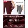 imageG Gradual Yoga Capri Pants for Women with Pockets High Waist Capris Leggings Tummy Control Straight Workout Summer Crop PantsWine