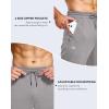 imageMens Fleece Lined Winter Pants 32quot34quot36quot Inseam Tall Sweatpants with Zipper Pockets Warm Athletic Joggers MenGrey Space Dye