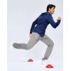 imageMens Fleece Lined Winter Pants 32quot34quot36quot Inseam Tall Sweatpants with Zipper Pockets Warm Athletic Joggers MenGrey Space Dye