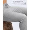 imageMens Fleece Lined Winter Pants 32quot34quot36quot Inseam Tall Sweatpants with Zipper Pockets Warm Athletic Joggers MenHeather Medium Grey