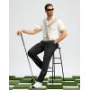 imageMens Golf Pants 30quot32quot34quot Stretch Dress Pants Quick Dry Casual Slacks Work Business Trousers for Men with PocketsBlack