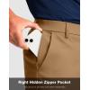 imageMens Golf Shorts with 5 Pockets 11quot Inseam Stretch Quick Dry Casual Work Dress Shorts for MenDark Khaki