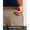 imageMens Golf Shorts with 5 Pockets 11quot Inseam Stretch Quick Dry Casual Work Dress Shorts for MenMineral Brown