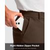 imageMens Golf Shorts with 5 Pockets 11quot Inseam Stretch Quick Dry Casual Work Dress Shorts for MenTdark Brown