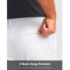 imageMens Golf Shorts with 5 Pockets 11quot Inseam Stretch Quick Dry Casual Work Dress Shorts for MenWhite