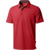 imageG Gradual Golf Shirts Short Sleeve Quick Dry Performance Moisture Wicking Collared Heather Polo Casual Athletic BusinessAdark Red