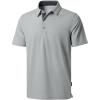 imageG Gradual Golf Shirts Short Sleeve Quick Dry Performance Moisture Wicking Collared Heather Polo Casual Athletic BusinessAgrey