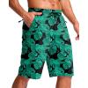 imageG Gradual Mens 11quot Board Shorts with 3 Zipper Pockets Long Swim Trunks Quick Dry Bathing Suit Swimwear Beach Shorts No LinerLeaf