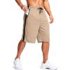 imageG Gradual Mens 11quot Long Basketball Shorts with Zipper Pockets Mesh Quick Dry Lightweight Gym Athletic Shorts for MenKhaki