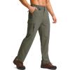 imageG Gradual Mens Hiking Cargo Pants Water Resistant Quick Dry Lightweight Outdoor Tactical Pants for Men with Multi PocketSlate Green