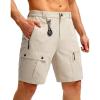 imageG Gradual Mens Hiking Cargo Shorts with Zipper Pockets Lightweight Stretch Outdoor Tactical Shorts for Men Golf Fishing
