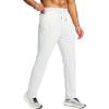 imageG Gradual Mens Sweatpants with Zipper Pocket Workout Athletic Track Pants Stretch Tapered Joggers for Gym Running JoggingWhite