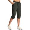 imageG Gradual Womens 15quot Long Shorts Below The Knee Capri Lightweight Quick Dry Hiking Cargo Shorts for Women with 3 Pockets15inolive