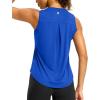 imageG Gradual Workout Tank Top for Women Sleeveless Athletic Yoga Tops High Neck Quick Dry Running Tennis Sports Shirts for WomenBlue