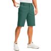 imageMens Golf Shorts with 5 Pockets 11quot Inseam Stretch Quick Dry Casual Work Dress Shorts for MenSpruce Green