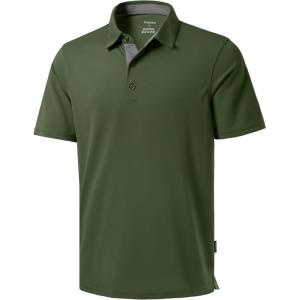 imageG Gradual Golf Shirts Short Sleeve Quick Dry Performance Moisture Wicking Collared Heather Polo Casual Athletic BusinessAdark Green