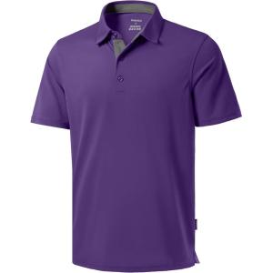 imageG Gradual Golf Shirts Short Sleeve Quick Dry Performance Moisture Wicking Collared Heather Polo Casual Athletic BusinessApurple