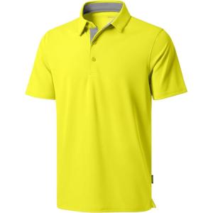 imageG Gradual Golf Shirts Short Sleeve Quick Dry Performance Moisture Wicking Collared Heather Polo Casual Athletic BusinessAyellow