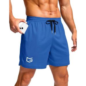 imageG Gradual Mens Athletic Workout Shorts with Pockets 5quot7quot9quot Lightweight Quick Dry Gym Basketball Running Shorts for MenBlue