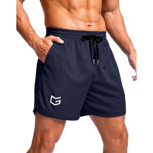 imageG Gradual Mens Athletic Workout Shorts with Pockets 5quot7quot9quot Lightweight Quick Dry Gym Basketball Running Shorts for MenNavy
