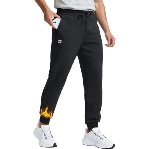 imageG Gradual Mens Cotton Fleece Lined JoggersBlack