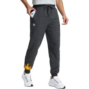 imageG Gradual Mens Cotton Fleece Lined JoggersHeather Dull Grey