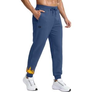 imageG Gradual Mens Cotton Fleece Lined JoggersPeacock Blue