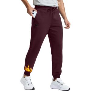 imageG Gradual Mens Cotton Fleece Lined JoggersWine