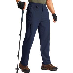 imageG Gradual Mens Hiking Cargo Pants Water Resistant Quick Dry Lightweight Outdoor Tactical Pants for Men with Multi PocketDark Blue