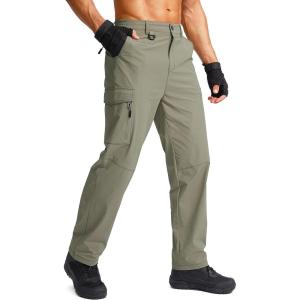 imageG Gradual Mens Hiking Cargo Pants Water Resistant Quick Dry Lightweight Outdoor Tactical Pants for Men with Multi PocketSage