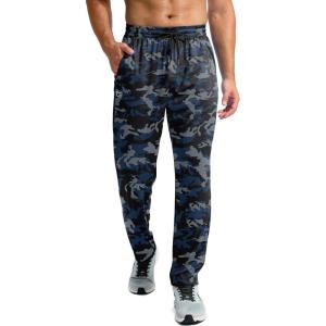 imageG Gradual Mens Sweatpants with Zipper Pockets Lightweight Mesh Athletic Pants for Men Open Bottom Workout Gym RunningBlue Grey Camo
