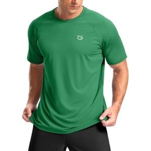 imageG Gradual Mens Workout Athletic TShirts Moisture Wicking Cooling Running Shirts Short Sleeve Performance Tee for Gym TennisGreen