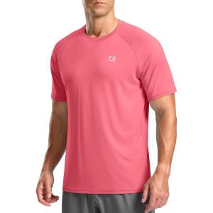 imageG Gradual Mens Workout Athletic TShirts Moisture Wicking Cooling Running Shirts Short Sleeve Performance Tee for Gym TennisPink