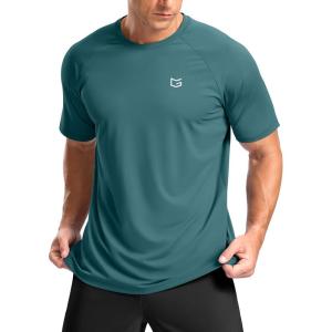 imageG Gradual Mens Workout Athletic TShirts Moisture Wicking Cooling Running Shirts Short Sleeve Performance Tee for Gym TennisTeal