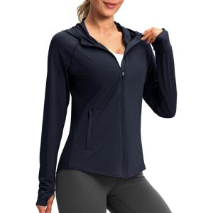 imageG Gradual Womens UPF 50 Sun Protection Hoodie Jacket Lightweight Zip Up Jackets Long Sleeve Shirts for Women Hiking OutdoorNavy