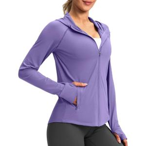 imageG Gradual Womens UPF 50 Sun Protection Hoodie Jacket Lightweight Zip Up Jackets Long Sleeve Shirts for Women Hiking OutdoorPurple
