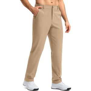 imageMens Golf Pants 30quot32quot34quot Stretch Dress Pants Quick Dry Casual Slacks Work Business Trousers for Men with PocketsKhaki
