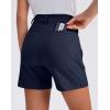 imageG Gradual 5quot Womens Golf Shorts Stretchy Lightweight Outdoor Hiking Shorts with Pockets Shorts for Women Casual SummerNavy Blue