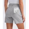 imageG Gradual 5quot Womens Golf Shorts Stretchy Lightweight Outdoor Hiking Shorts with Pockets Shorts for Women Casual SummerSleet