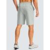 imageG Gradual Mens Casual Shorts 9quot Lightweight Golf Shorts for Men Stretch with 3 Pockets Quick Dry Breathable Work ShortsBright Gray