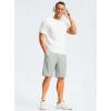 imageG Gradual Mens Casual Shorts 9quot Lightweight Golf Shorts for Men Stretch with 3 Pockets Quick Dry Breathable Work ShortsBright Gray