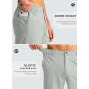 imageG Gradual Mens Casual Shorts 9quot Lightweight Golf Shorts for Men Stretch with 3 Pockets Quick Dry Breathable Work ShortsBright Gray
